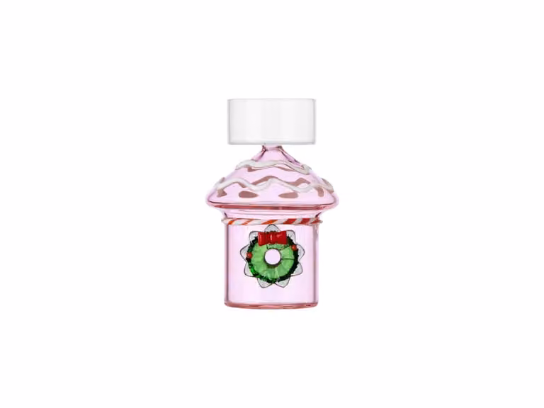 Sweet&Candy Porta Tealight - Rosa con Ghirlanda