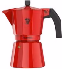 Caffettiera da 3 tazze in alluminio Italexpress Rosso 1361V