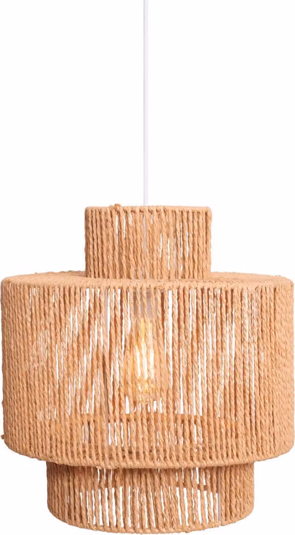 Lampada a sospensione LABRIZ bianca 1xE27x15W in carta, dimensioni: 165x35x35 cm, IP20, Maxlight
