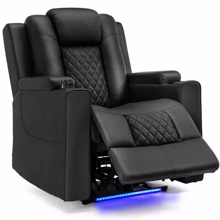 Poltrone reclinabili elettriche - Poltrone massaggianti - Poltrone relax - con funzione massaggio - e illuminazione a LED - Poltrone TV regolabili