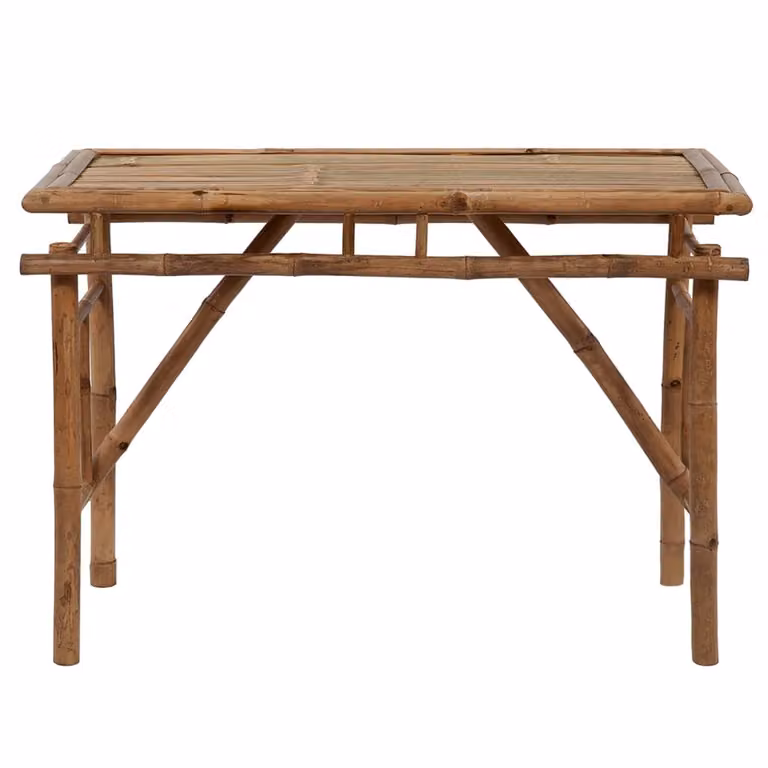 vidaXL Tavolo da giardino pieghevole 115x50x75 cm in bambù