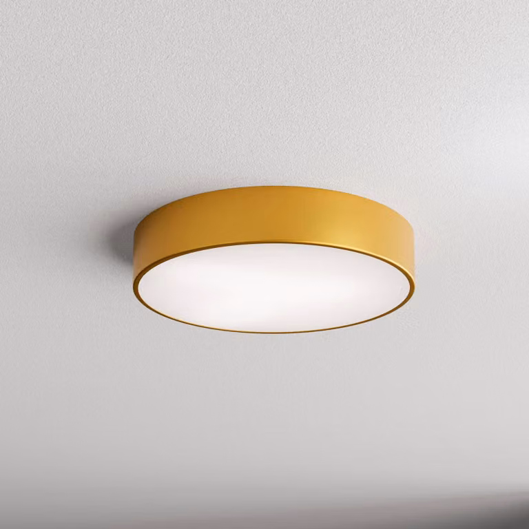 Plafoniera con sensore di movimento Cleo 400 TEMAR LIGHTING, Ottone / Oro, Corridoio, Metallo, Moderno, Plafoniera