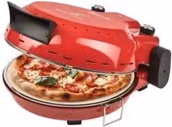 Forno per Pizza Girmi FP50 Rosso in Acciaio Inox con Diametro 31 cm
