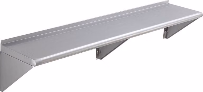 Scaffale per erbe aromatiche Horeca – Scaffale da parete in acciaio inossidabile – Per barattoli di erbe aromatiche – Portata fino a 180 kg – Scaffale appendibile