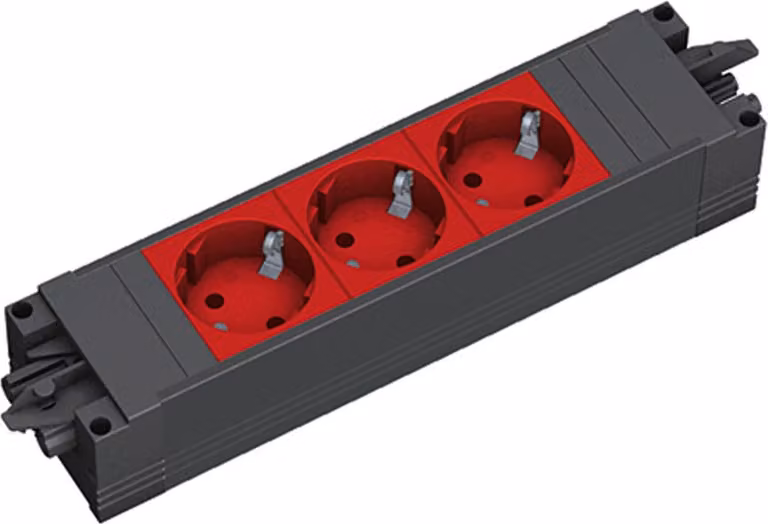 BACHMANN STEP BASE 3xCEE7/3 rt GST18, nero / rosso