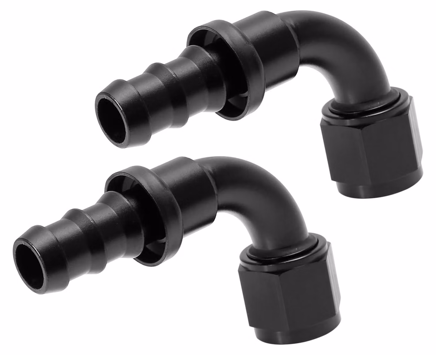 Solidchoice - Raccordo per tubi flessibili a 90 gradi - Realizzato in alluminio - Adatto per tubi per olio e altri tubi flessibili - Raccordo robusto e durevole - Compatibile con standard AN1...