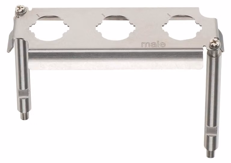 "Telaio di montaggio Han HPR EasyCon, misura 24 perno HPR, per 3 moduli HC 250 Materiale metallico"
