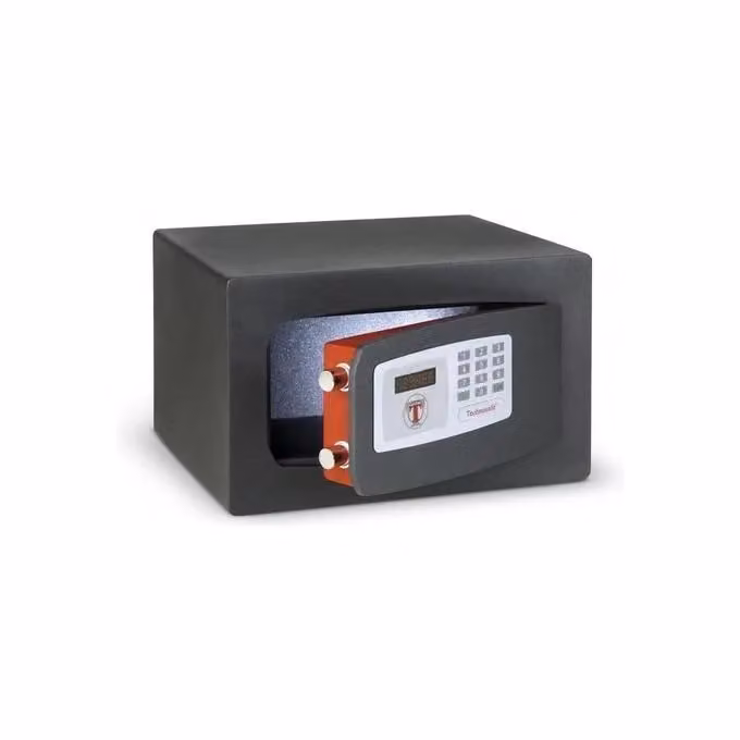 Cassaforte a combinazione elettronica Technomax Technosafe con display LED e 2 catenacci da 18 mm, Grigio, L/P/H: 39 x 35 x 27 cm – 2