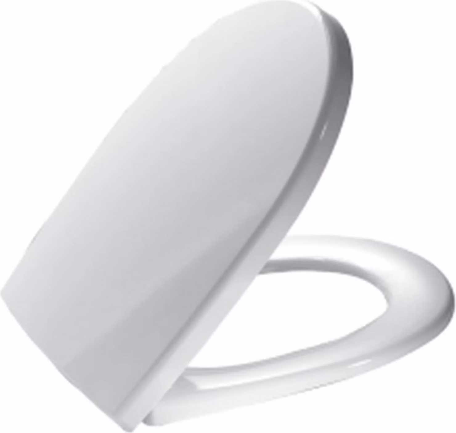 MKW Sedile WC Aquila Plus con coperchio e cerniera in plastica, bianco, 1 pezzo.