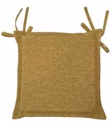 Cuscino seduta Olibò in misto cotone colore giallo ocra, sfoderabile, L 42 cm x P 42 cm x H 4 cm