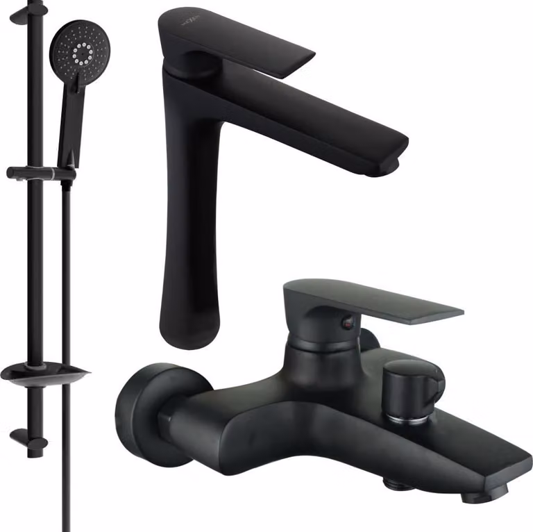 Mexen Axel DB40 set da bagno, nero - 73813DB40-70