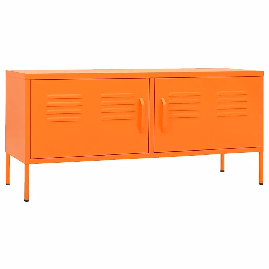 Mobile TV vidaXL in metallo arancione L 105 cm x P 35 cm x H 50 cm – 2