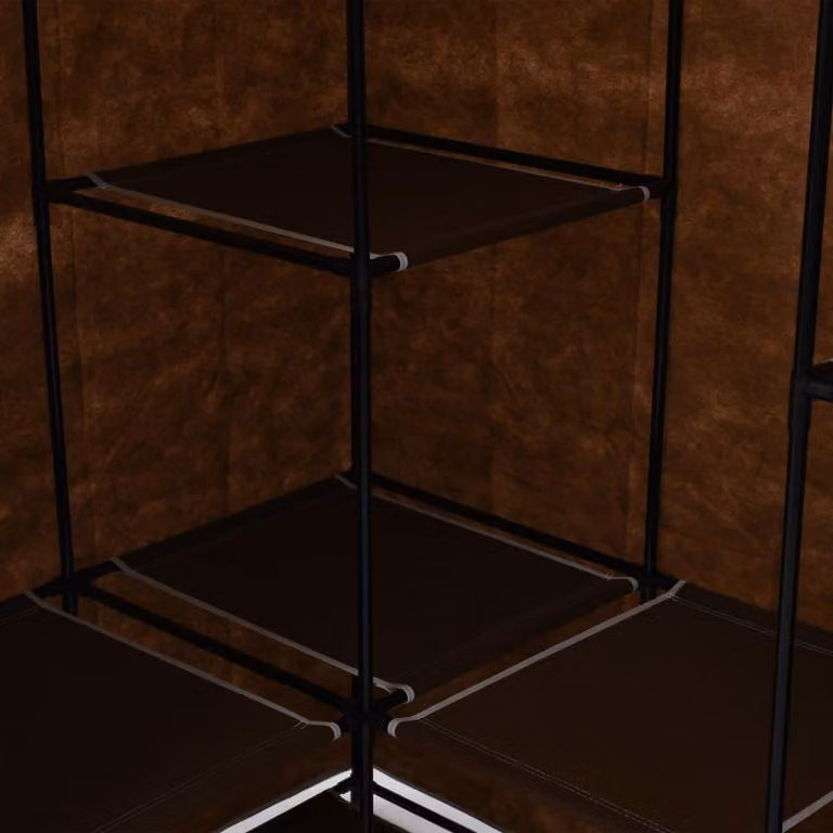 vidaXL Armadio ad angolo marrone 130 x 87 x 169 cm