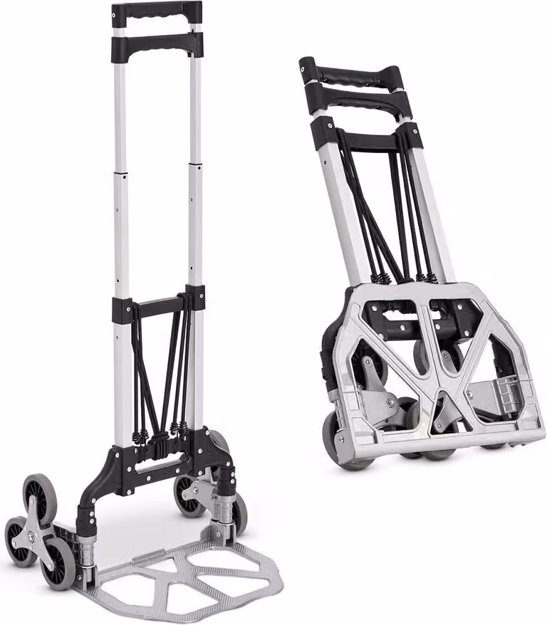 Carrello manuale pieghevole per scale 21077, fino a 80 kg, 48 x 45 x 96-110 cm