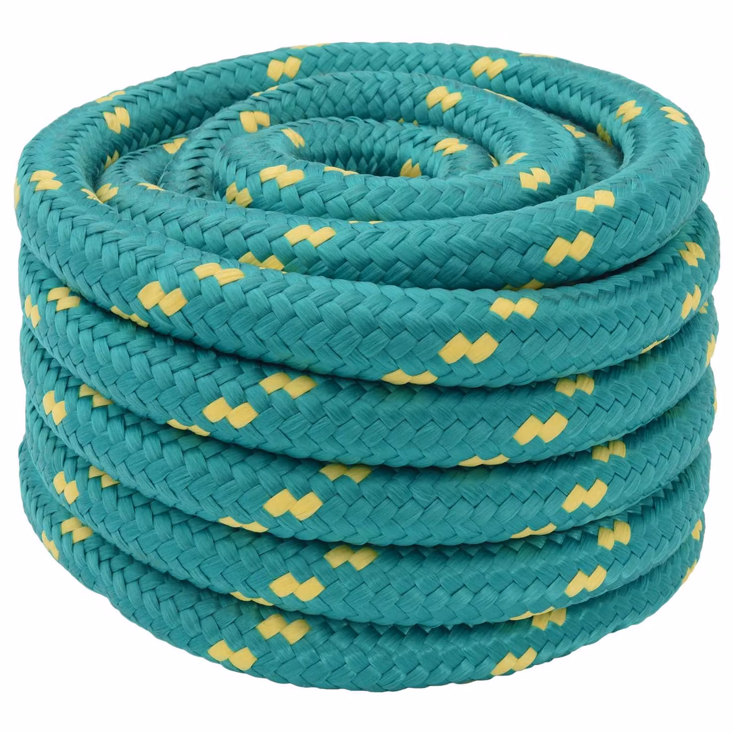 Corda da barca verde in plastica vidaXL, lunghezza 5 m, diametro 3 mm