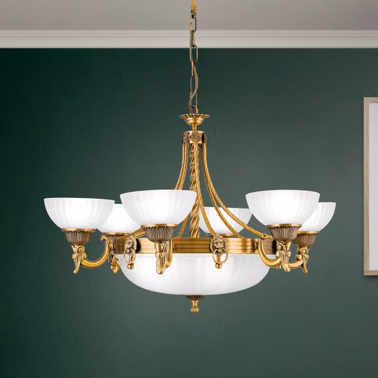 ORION Lampadario a soffitto Rocca, dimmerabile, Soggiorno / Sala da pranzo, Metallo, Lampadario