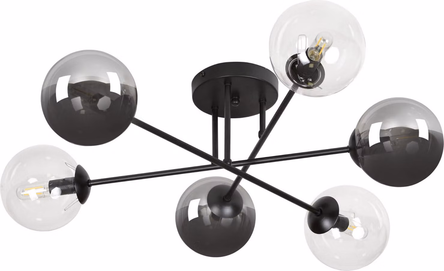 Lampadario Emibig 6xE14 40W BRENDI 6B BL/MIX 3 834/6B3