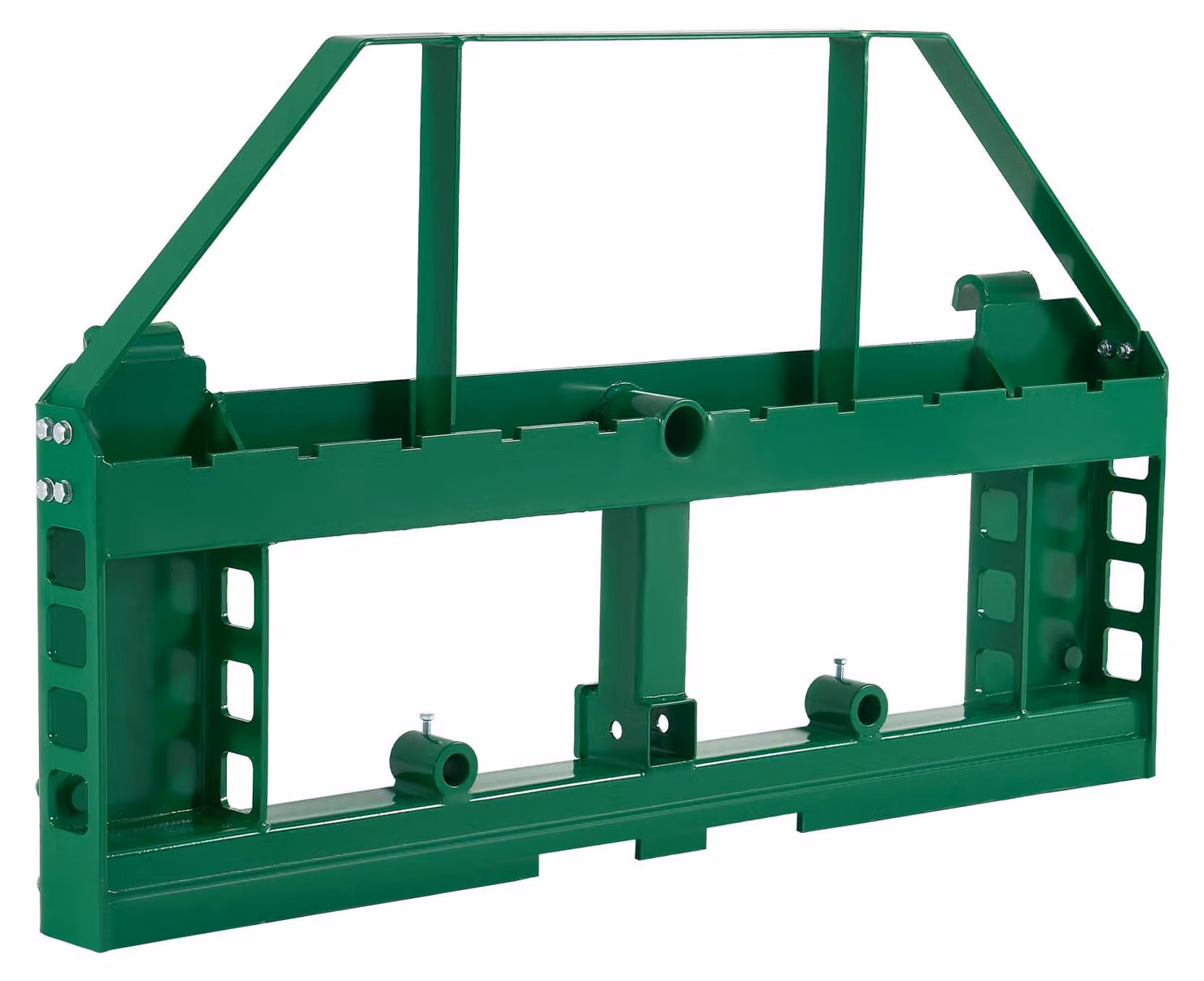 Accessori per minipale SucceBuy, 1814 kg, 1270 x 150 x 752 mm Telaio per forche per pallet con gancio di traino da 50,8 mm e manicotti a lancia, compatibile con le minipale John Deere con attacco rapido, solo telaio