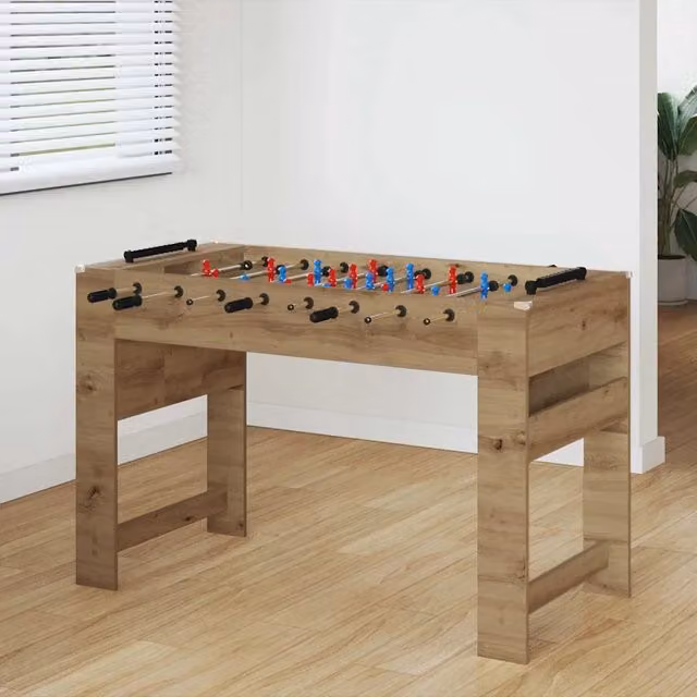 Tavolo da Foosball vidaXL in legno marrone, L 125 x P 60,5 x H 80 cm – 1