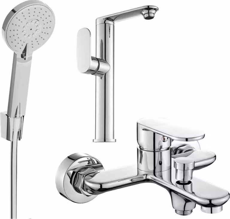 Mexen Milo R40 set da bagno, cromo - 713153R40-00