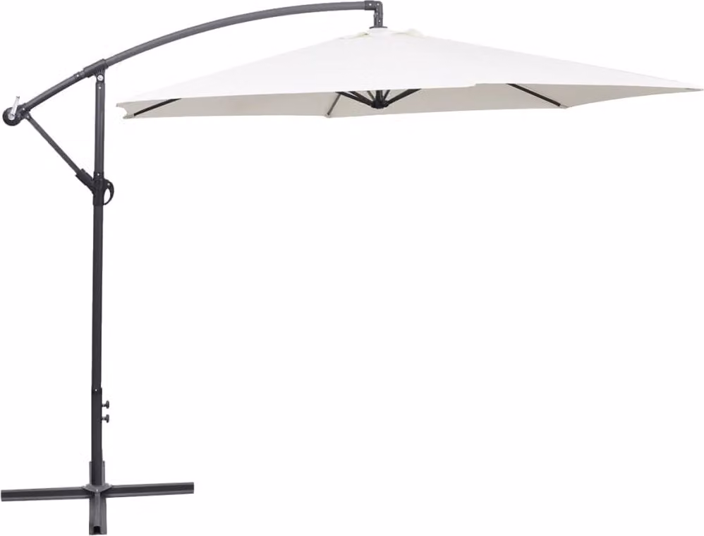 Maison Exclusive - Ombrellone a braccio laterale 3 m bianco sabbia