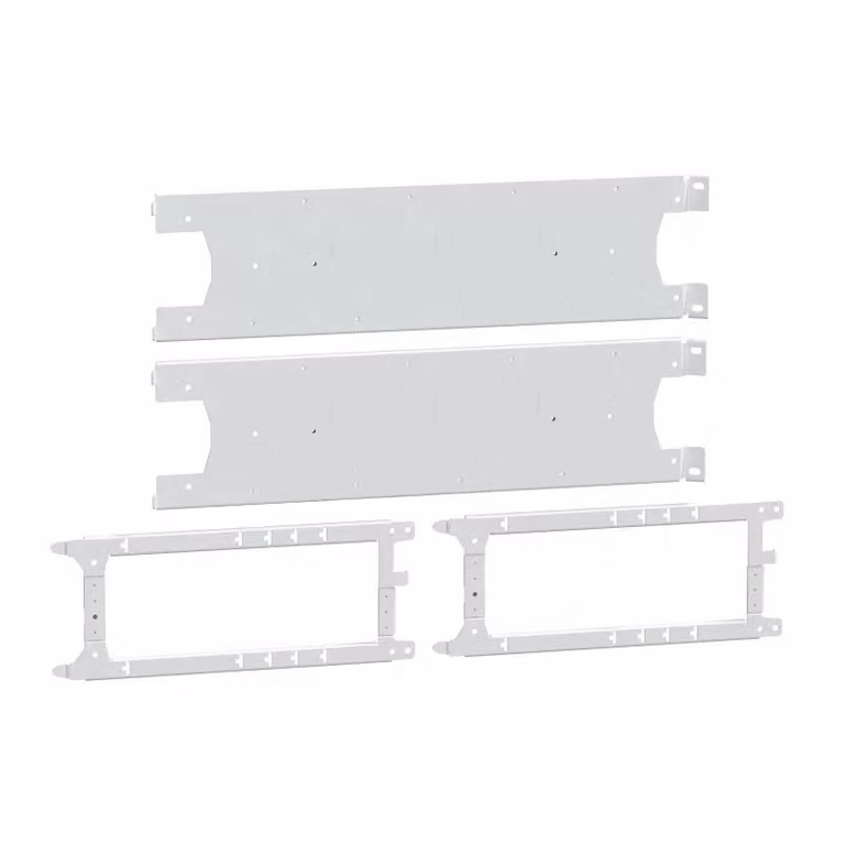 Schneider Electric PrismaSeT-P, piastra di montaggio, 4x ComPacT NSXm Vigi160 3-4 poli, leva a scatto, verticale, larghezza = 650 mm, altezza = 8 moduli LVS03406
