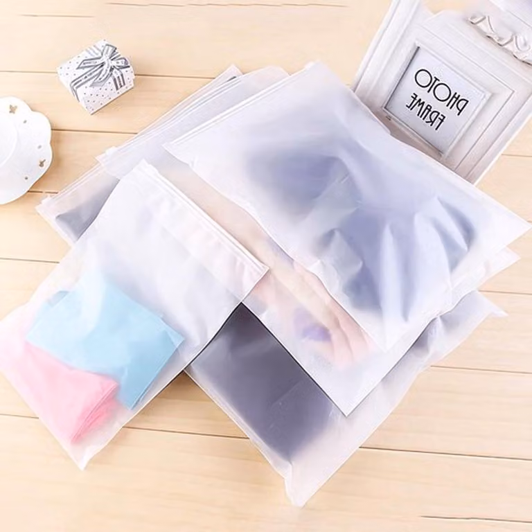 Sacchetti di plastica riutilizzabili, 40 x 30 cm - Grandi sacchetti opachi con cerniera, impermeabili, ideali per conservare abbigliamento, scarpe e asciugamani