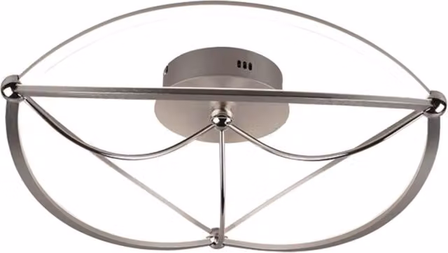 Plafoniera LED Trio Charivari argento 62cm 42W 5100lm