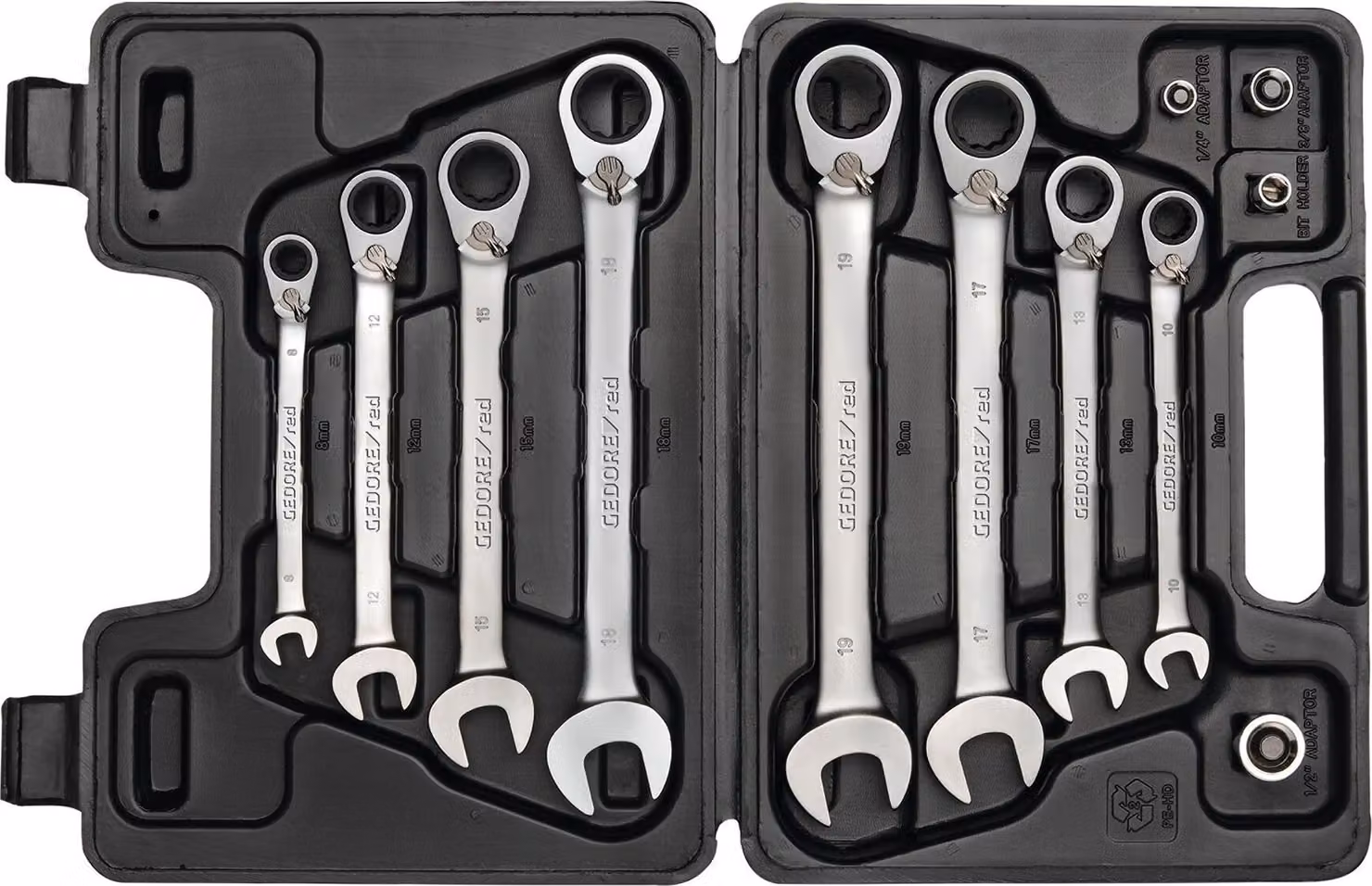 GEDORE red R07203012 Set di chiavi combinate SW8-19 mm 12 pezzi, 3300059