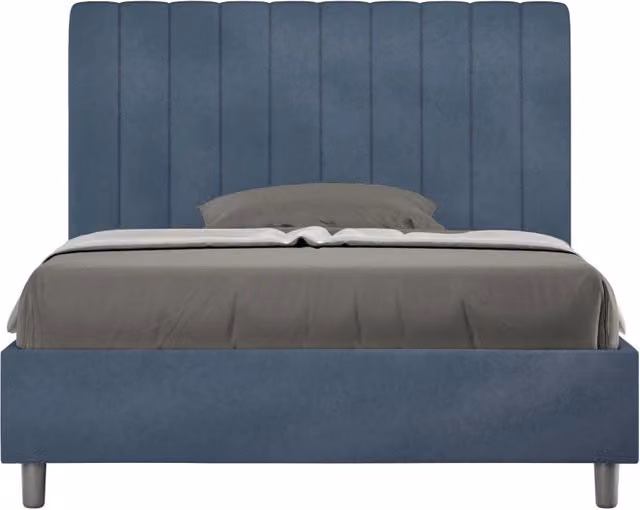 Letto 1 Piazza e Mezzo 120x200 cm Senza Rete Agueda Blu