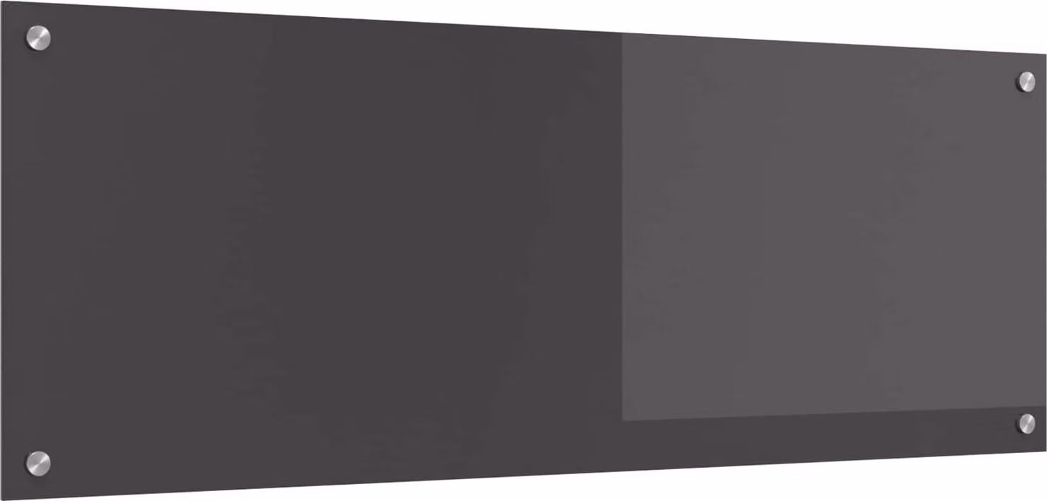 Schienale da cucina Grigio scuro 110 x 40 cm vetro temperato
