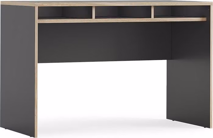 Scrivania con ripiani Vicco Tetrix Antracite 112 x 55 cm con 3 scomparti, Model 56543
