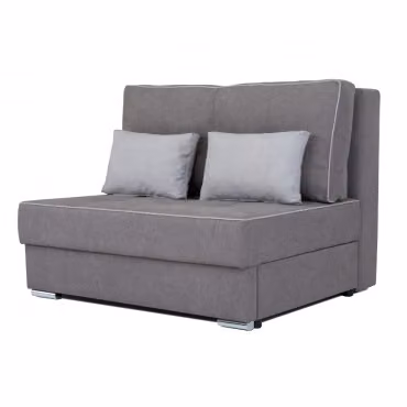 CasaDolce, biposto KOTO, grigio, tessuti, 130x96x116 cm