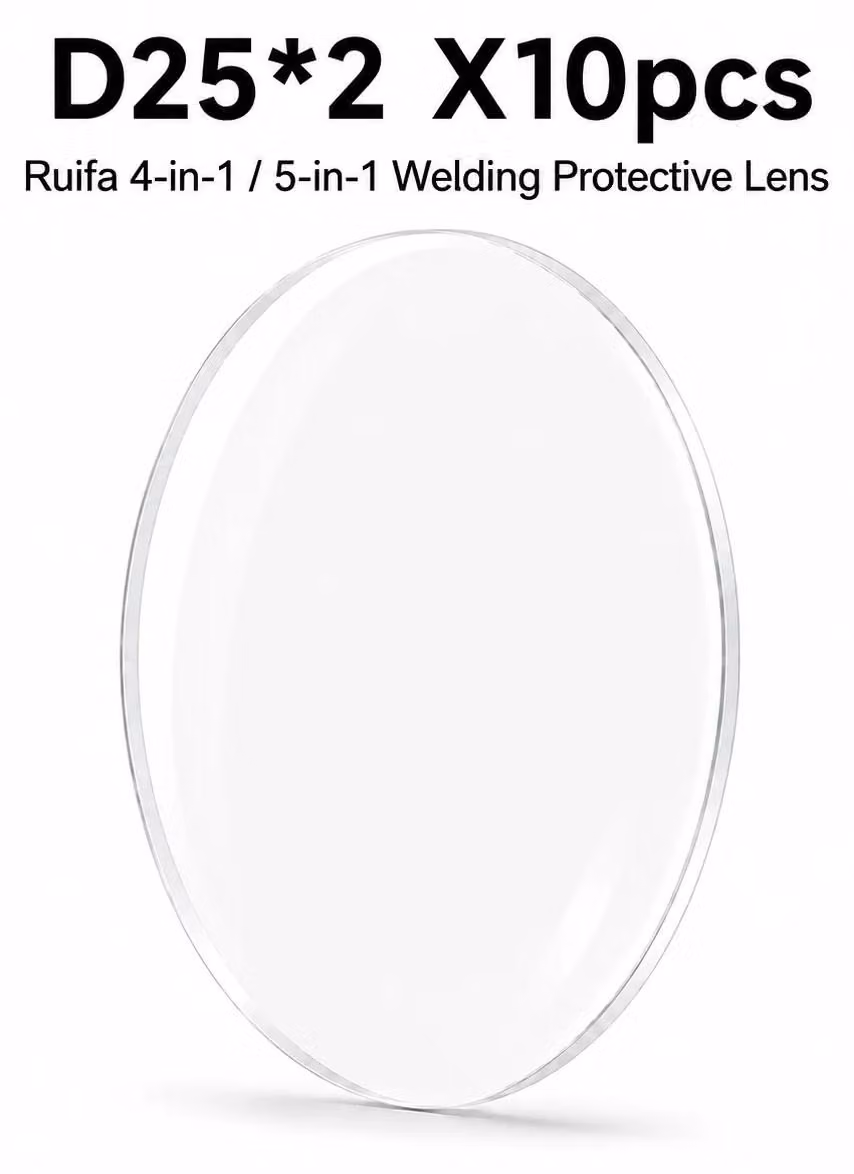 Lente di protezione per saldatrice laser - D25 x 2 mm - 10 pezzi per confezione - 5 confezioni