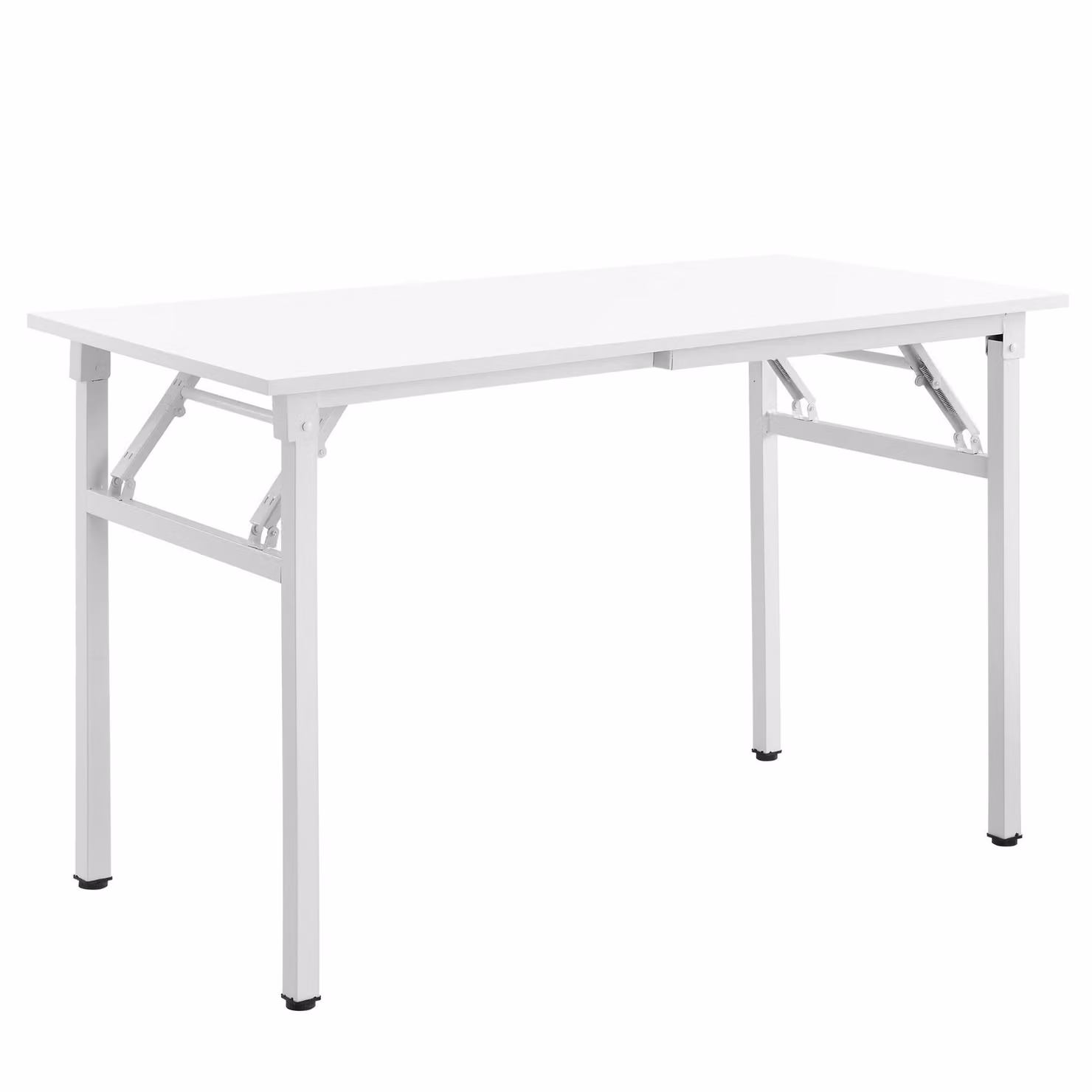 In And OutdoorMatch tavolo da pranzo Tressie - scrivania - 120 x 60 x 75 - 76,4 cm - pieghevole - regolabile - bianco - design moderno