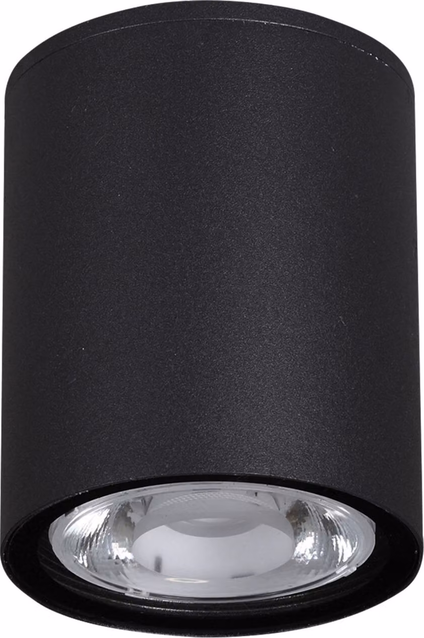 Nova Luce Ceci apparecchio LED da soffitto per esterni, Variante: 3 W LED, Ø 55 mm, nero
