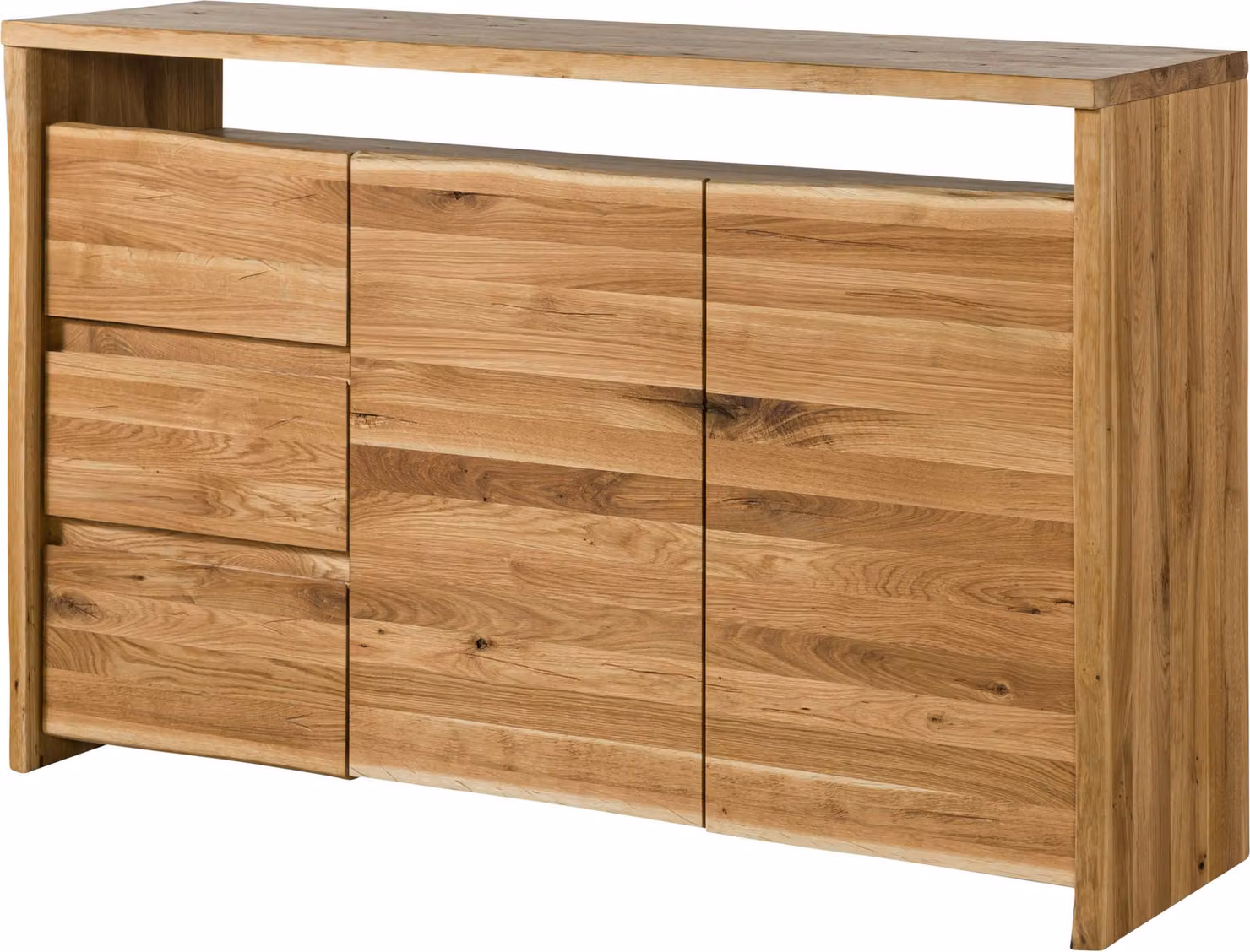 MASSIVMOEBEL24 | Credenza in legno di quercia selvatica 150x45x96 oliato naturale PURE OAK #104