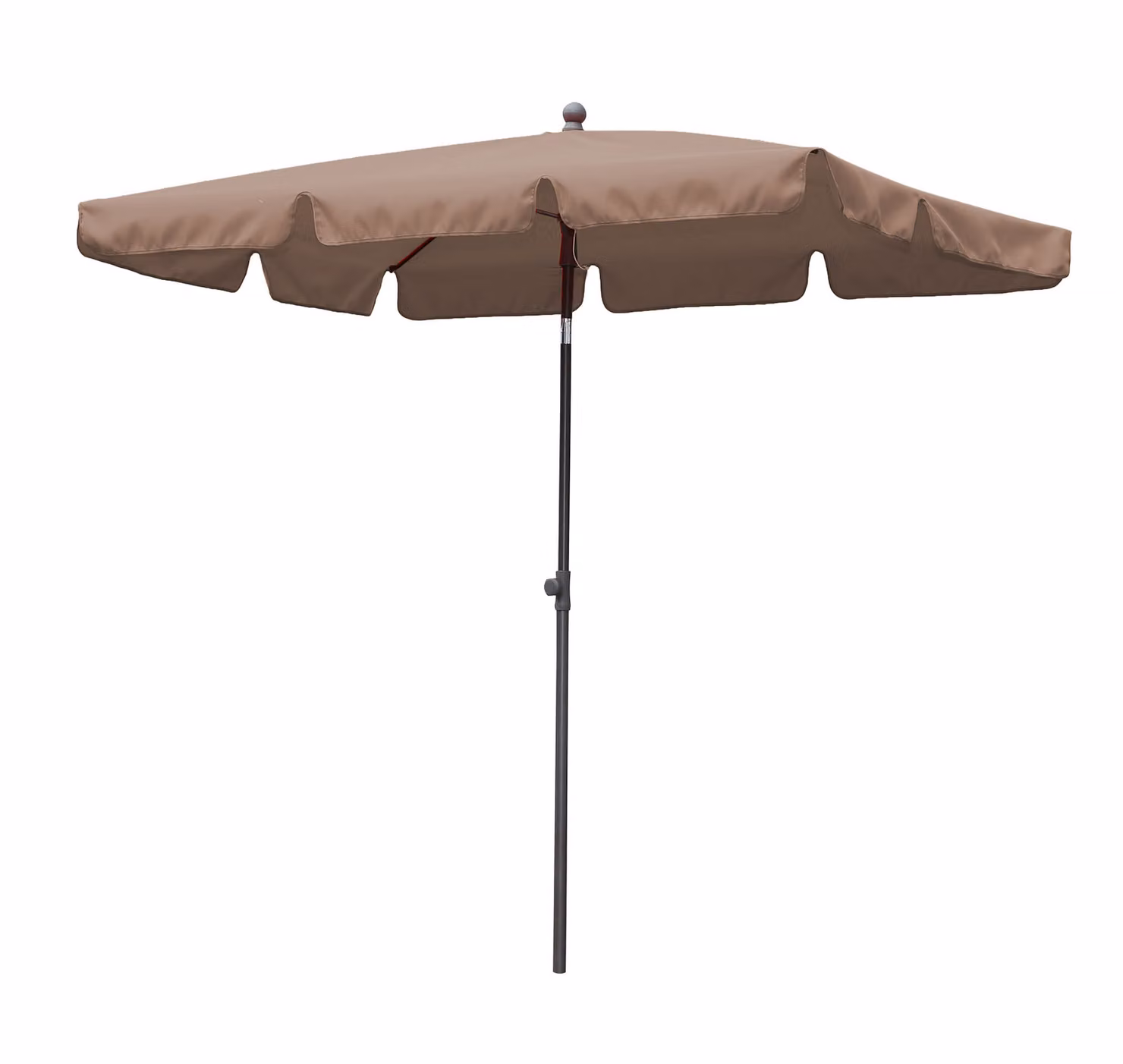 Ombrellone da balcone 200x125cm ombrellone da balcone rettangolare pieghevole tortora ombrellone da giardino UV 50