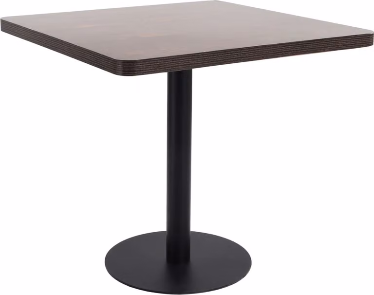 Maison Exclusive - Tavolino da bistrot marrone scuro 80x80 cm in MDF