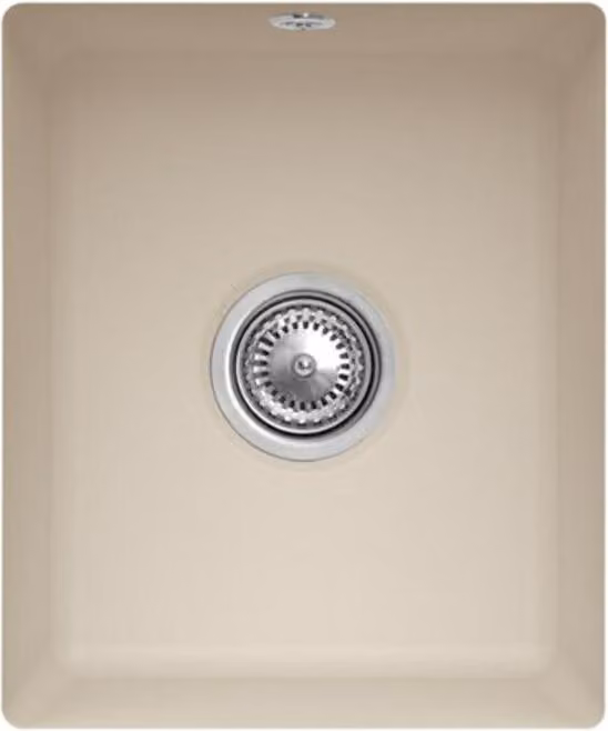 Lavello sottopiano V&B Subway 45 SU con scarico, eccentrico, mandorla CeramicPlus