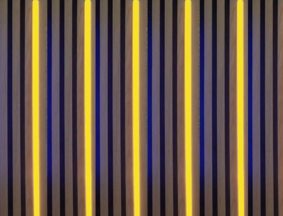 7479 Binario luminoso a LED in plastica bianco 5x100cm + alimentatore giallo