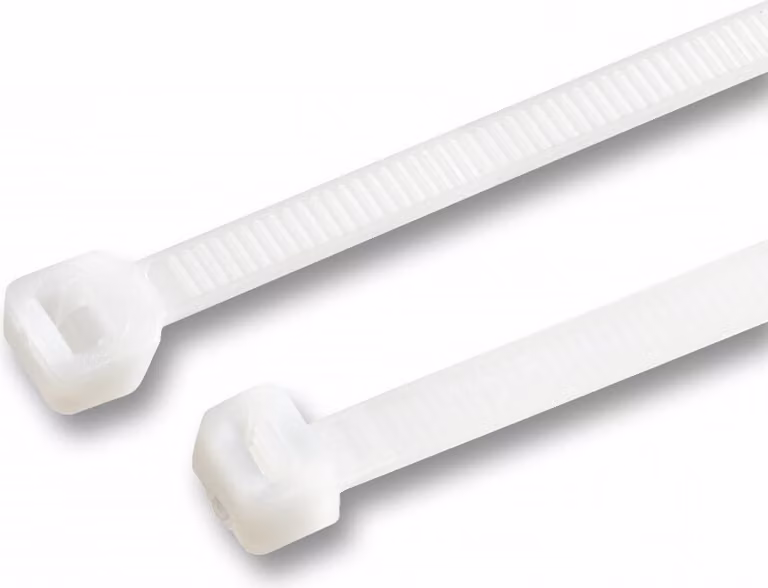 Set di 150 fascette fermacravatte, 7,8x370 mm (bianco, extra largo)