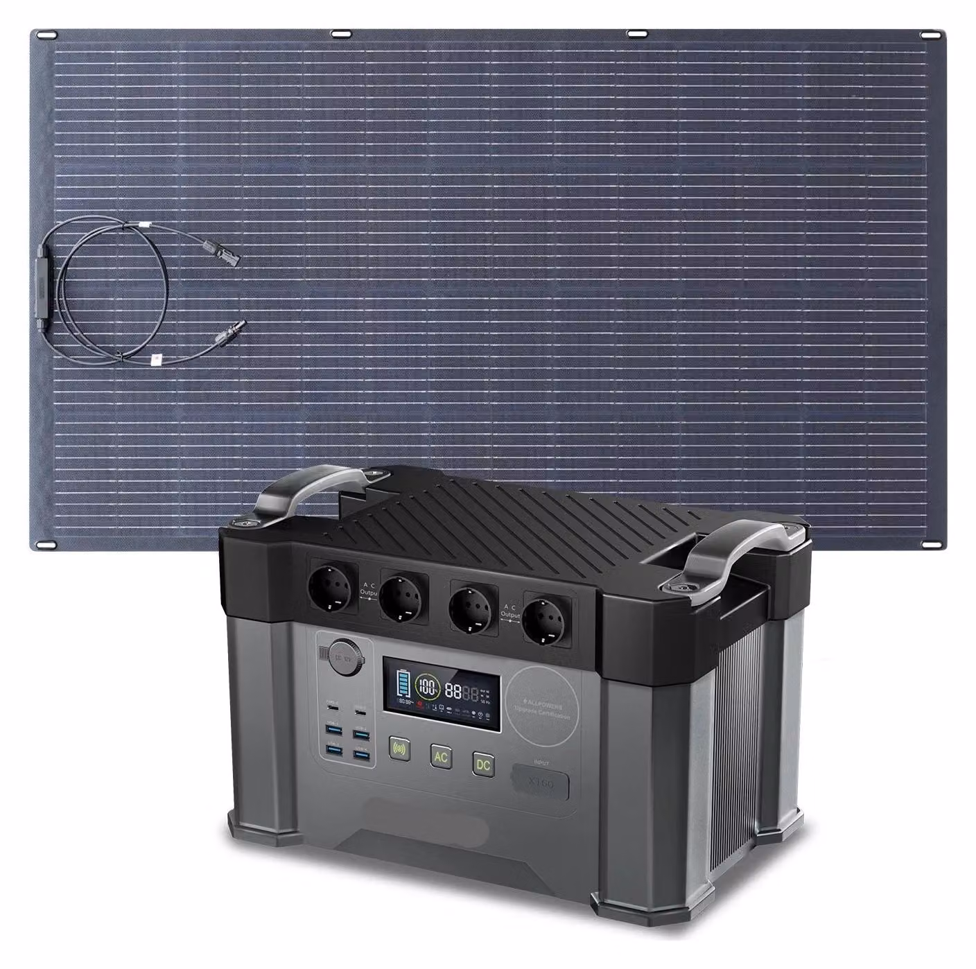 Centralina di alimentazione da 2000W – Batteria portatile – Alimentazione mobile – Generatore di energia – Alimentazione di emergenza – Capacità di 1500Wh – Ricarica rapida