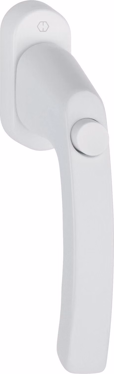 Maniglia per finestra HOPPE LIÈGE - pulsante, quadro 7 x 32 mm, alluminio bianco