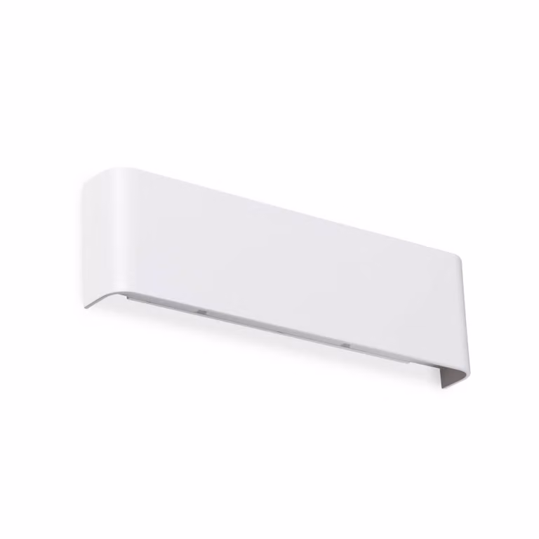 IDEAL LUX Applique da parete a LED Delta, Bianco / Opale, Soggiorno / Sala da pranzo, Alluminio, Moderno, Applique a LED