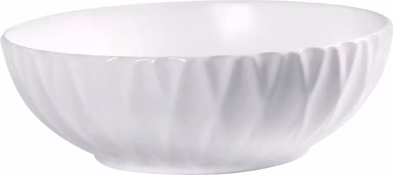 Kerra | Lavabo - Lavabo da appoggio Kr-33 - 40X13 Cm - Bianco lucido - Design moderno - Compatto ed elegante