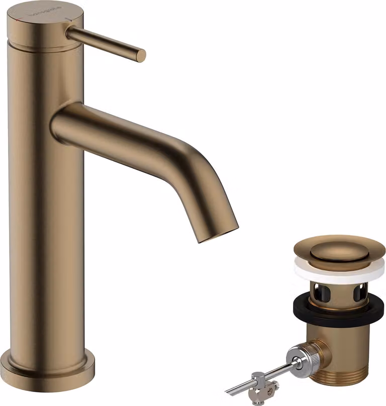 Robinetterie de lavabo hansgrohe Tecturis S 110 CoolStart, EcoSmart+, portée 116 mm, 73314140, 73314140