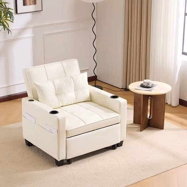 Divano letto 3 in 1 - Xylo - con porta-bicchieri e USB per spazi piccoli