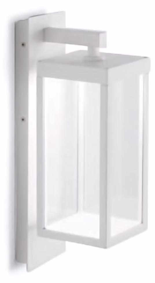 Applique LED GES770C per esterni 13W 3000K 700lm in alluminio bianco IP54 fascio 120 gradi - Gealuce