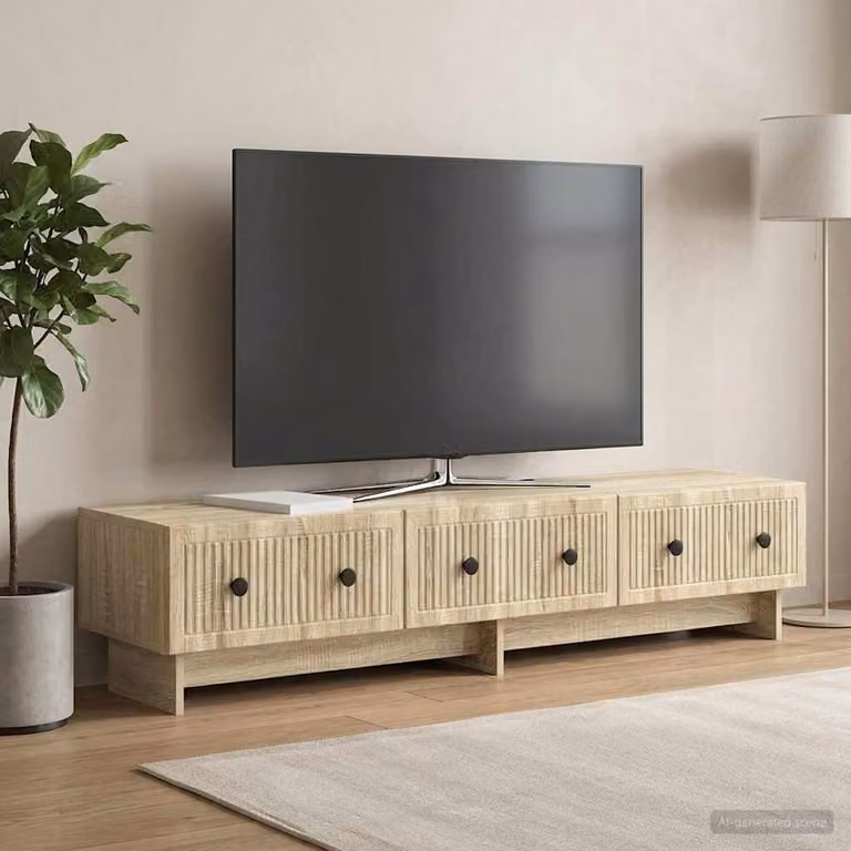 Mobile TV vidaXL in legno ingegnerizzato Rovere Sonoma, L/P/H: 147 x 34,5 x 30 cm